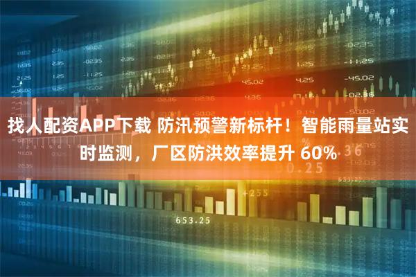 找人配资APP下载 防汛预警新标杆！智能雨量站实时监测，厂区防洪效率提升 60%