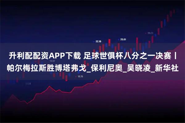 升利配配资APP下载 足球世俱杯八分之一决赛丨帕尔梅拉斯胜博塔弗戈_保利尼奥_吴晓凌_新华社